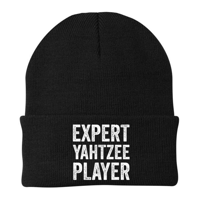 Expert Yahtzee Player Yahtzee Table Top And Board Game Lover Knit Cap Winter Beanie