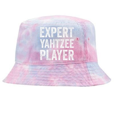 Expert Yahtzee Player Yahtzee Table Top And Board Game Lover Tie-Dyed Bucket Hat