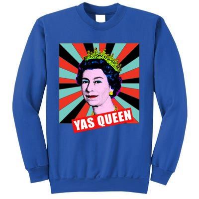 Elizabeth Yas Queen Retro Pop Art Queen Of England Gift Sweatshirt