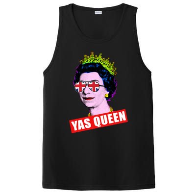 Elizabeth Yas Queen With Sunglasses Queen Of England Meaningful Gift PosiCharge Competitor Tank