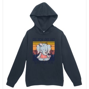 Eff You See Kay Why Oh You Funny Retro Elephant Yoga Lover Funny Gift Urban Pullover Hoodie