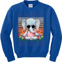 Eff You See Kay Why Oh You Elephant Cute Yoga Tee Gift Kids Sweatshirt