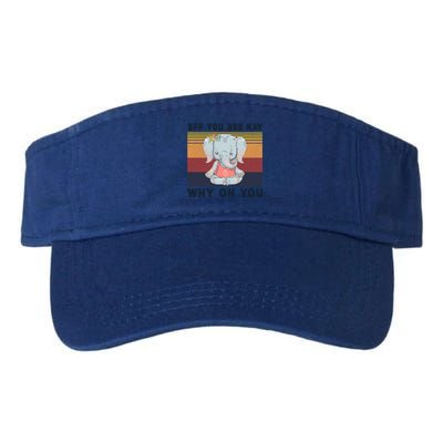 Eff You See Kay Why Oh You Elephant Yoga Cool Gift Valucap Bio-Washed Visor