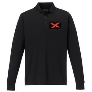 Educate Your Sons Strong Female Lead Quote Gift Performance Long Sleeve Polo