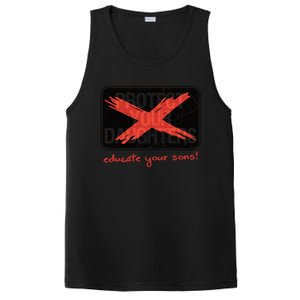 Educate Your Sons Strong Female Lead Quote Gift PosiCharge Competitor Tank