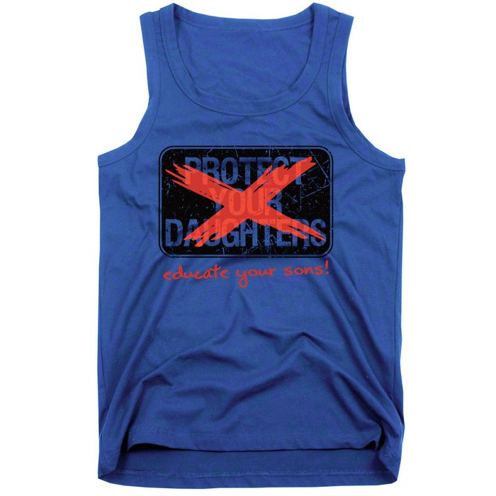 Educate Your Sons Strong Female Lead Quote Gift Tank Top