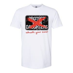 Educate Your Sons Strong Female Lead Quote Gift Softstyle CVC T-Shirt