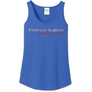 Educate Your Sons Funny Gift Ladies Essential Tank