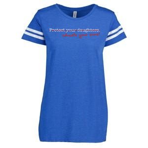 Educate Your Sons Funny Gift Enza Ladies Jersey Football T-Shirt