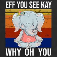 EFF You See Kay Why Oh You Elephant Adult Drive Performance Visor