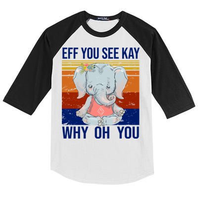 EFF You See Kay Why Oh You Elephant Kids Colorblock Raglan Jersey