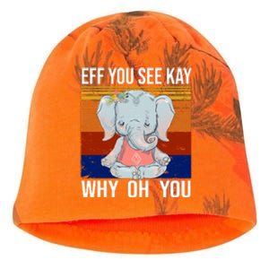 EFF You See Kay Why Oh You Elephant Kati - Camo Knit Beanie