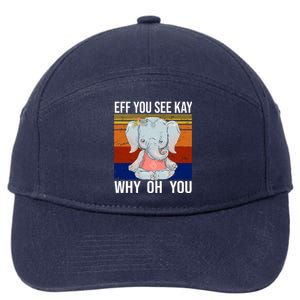 EFF You See Kay Why Oh You Elephant 7-Panel Snapback Hat