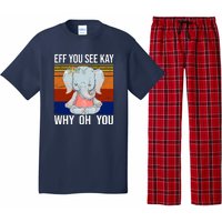 EFF You See Kay Why Oh You Elephant Pajama Set