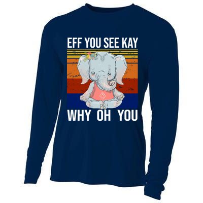 EFF You See Kay Why Oh You Elephant Cooling Performance Long Sleeve Crew