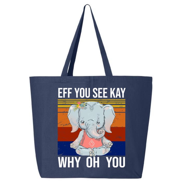 EFF You See Kay Why Oh You Elephant 25L Jumbo Tote