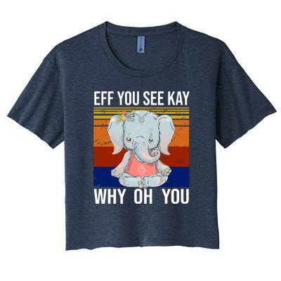 EFF You See Kay Why Oh You Elephant Women's Crop Top Tee