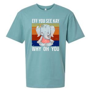 EFF You See Kay Why Oh You Elephant Sueded Cloud Jersey T-Shirt