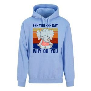 EFF You See Kay Why Oh You Elephant Unisex Surf Hoodie