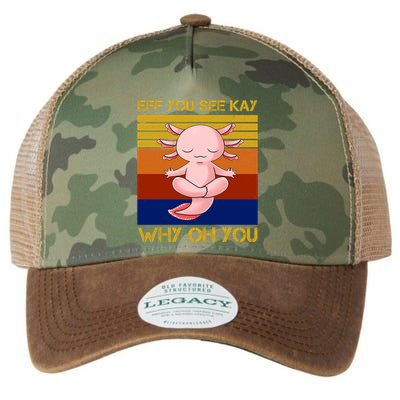 Eff You See Kay Why Oh You Funny Axolotl Legacy Tie Dye Trucker Hat