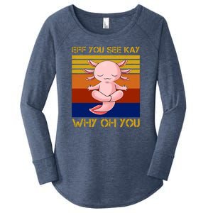 Eff You See Kay Why Oh You Funny Axolotl Women's Perfect Tri Tunic Long Sleeve Shirt