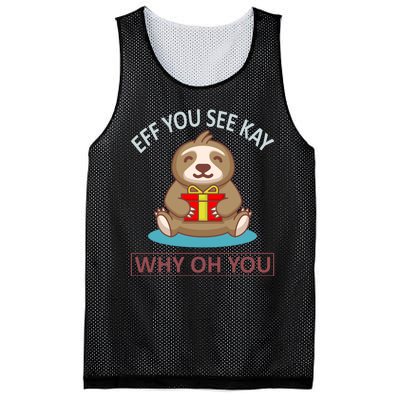 Eff You See Kay Why Oh You Mesh Reversible Basketball Jersey Tank