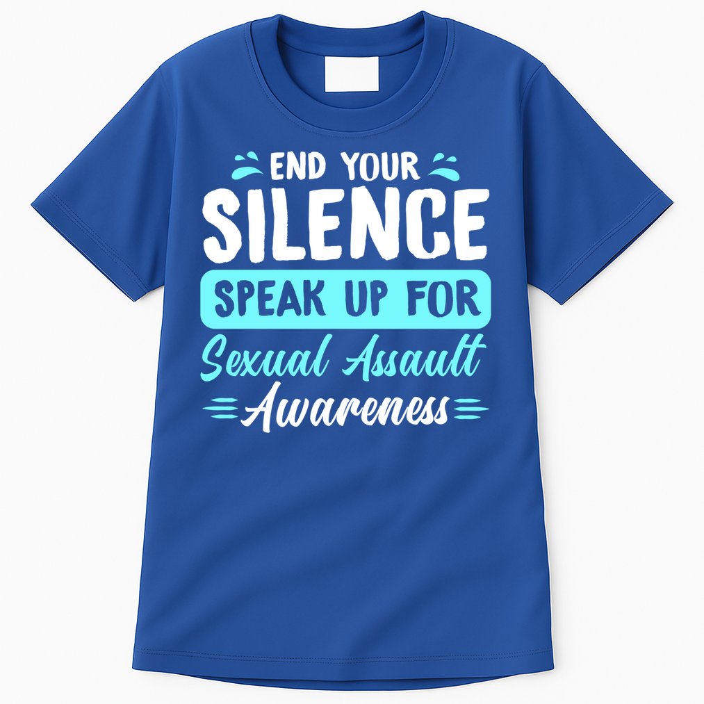End Your Silence Speak Up For Sexual Assault Awareness Meaningful Gift Tall T-Shirt