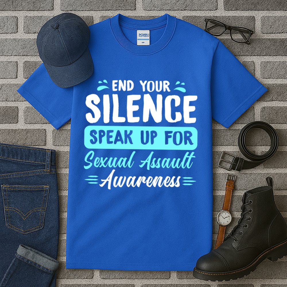 End Your Silence Speak Up For Sexual Assault Awareness Meaningful Gift Tall T-Shirt