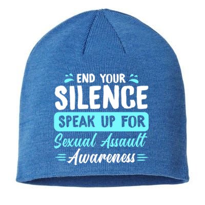 End Your Silence Speak Up For Sexual Assault Awareness Meaningful Gift Sustainable Beanie