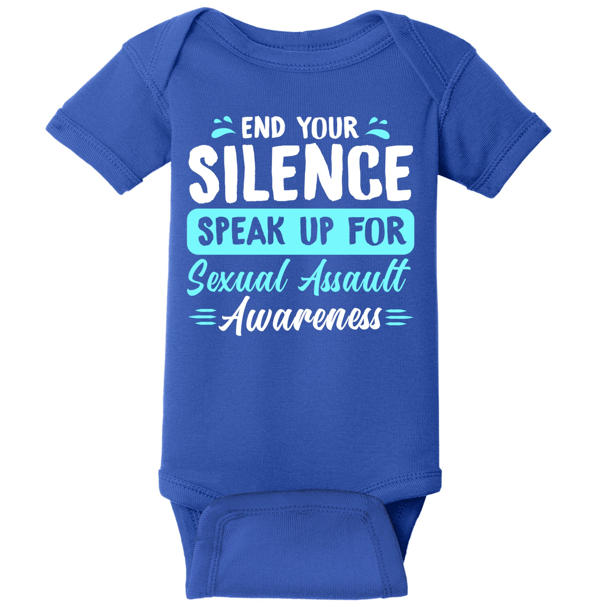 End Your Silence Speak Up For Sexual Assault Awareness Meaningful Gift Baby Bodysuit