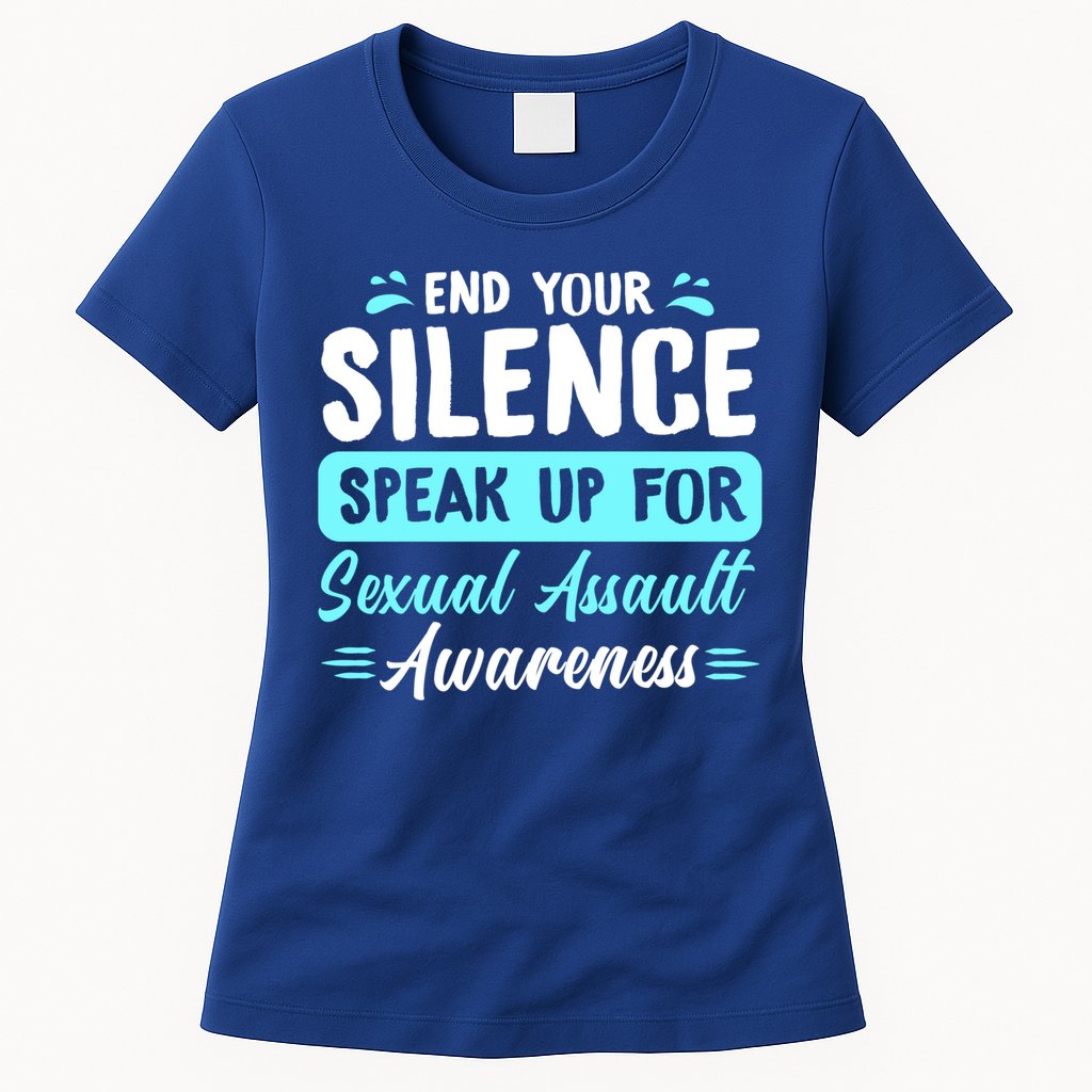 End Your Silence Speak Up For Sexual Assault Awareness Meaningful Gift Womens T-Shirt