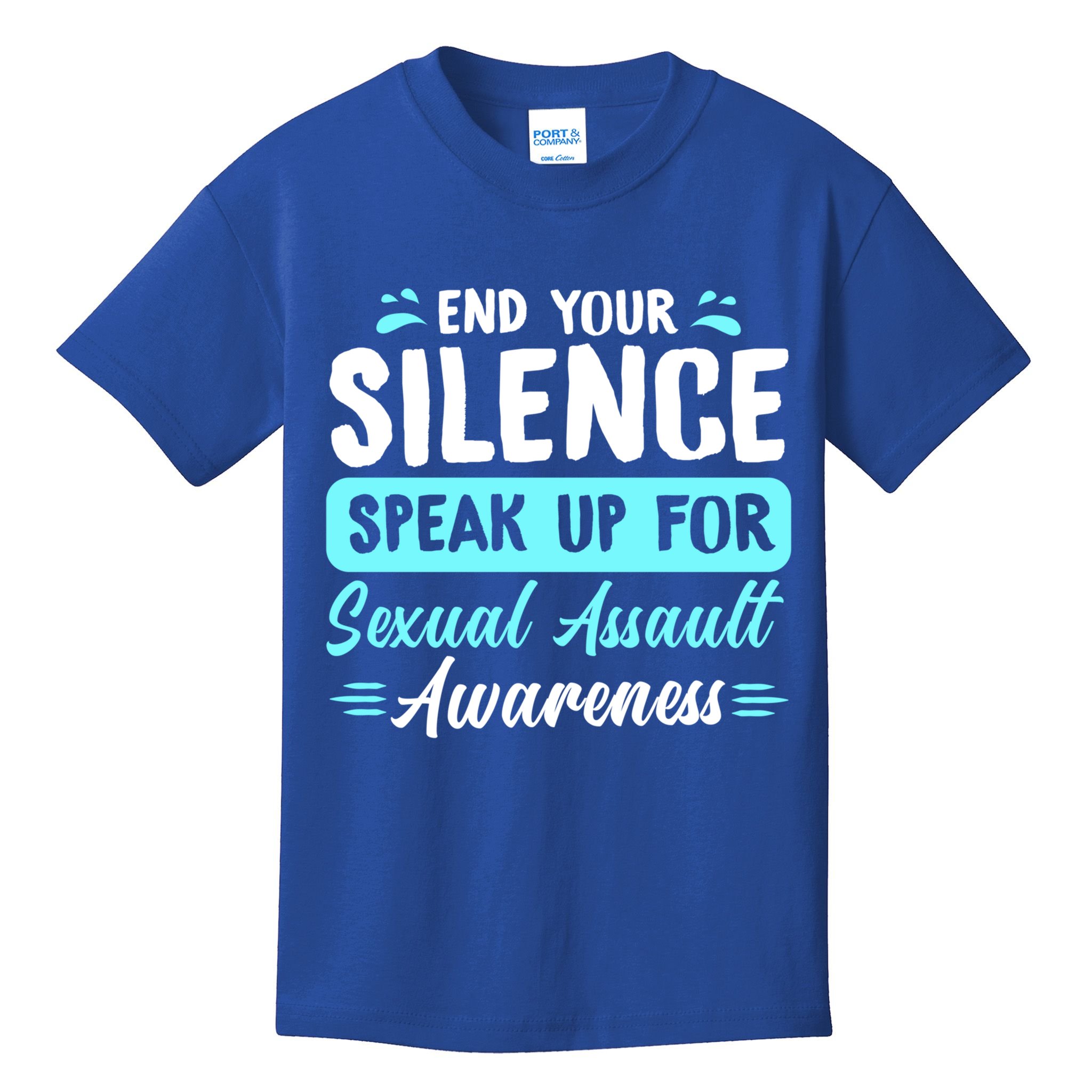 End Your Silence Speak Up For Sexual Assault Awareness Meaningful Gift Kids T-Shirt