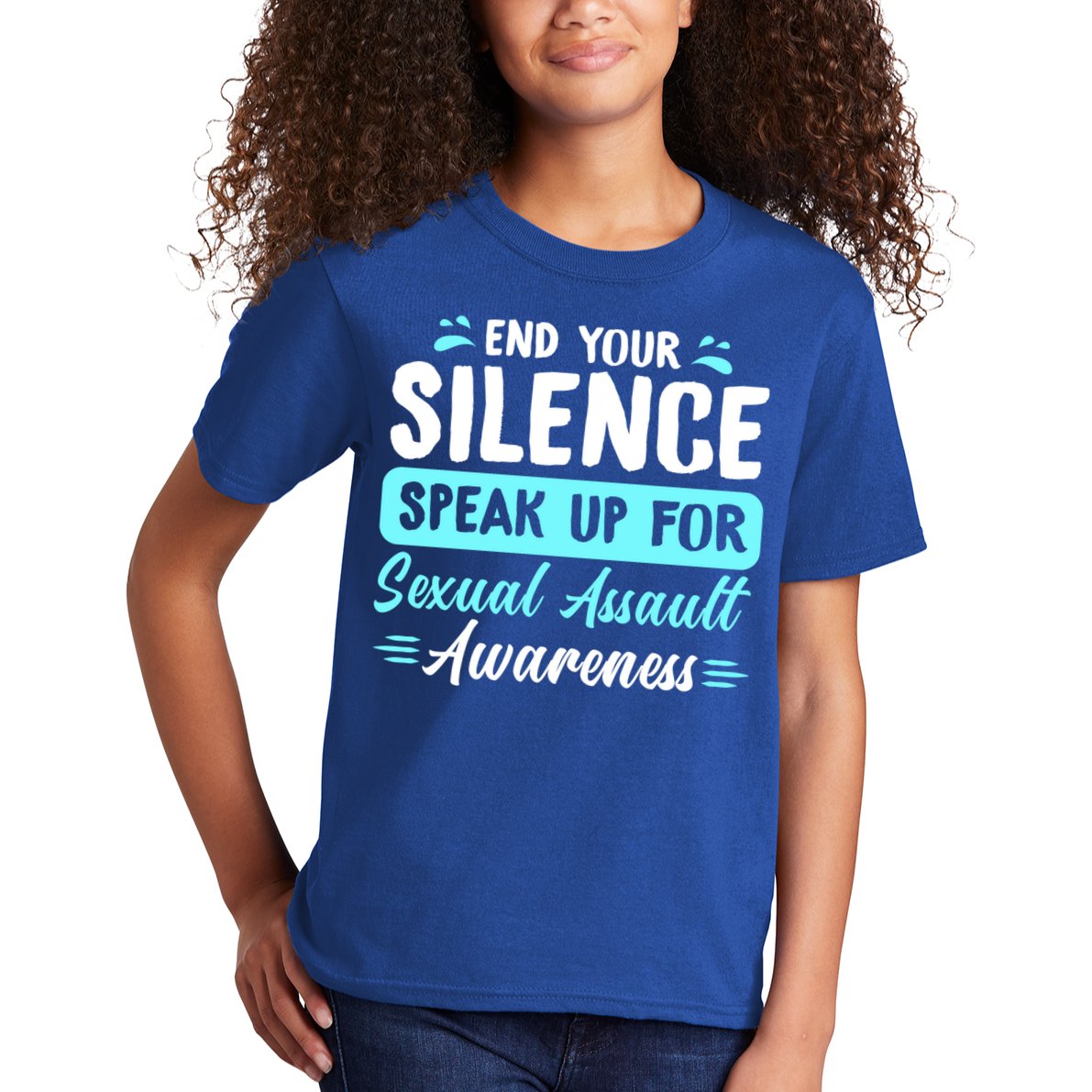 End Your Silence Speak Up For Sexual Assault Awareness Meaningful Gift Kids T-Shirt