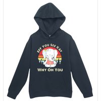 Eff You See Kay Why Oh You Funny Vintage Elephant Yoga Lover Urban Pullover Hoodie