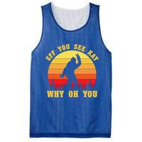Eff You See Kay Why Oh You Bigfoot Sasquatch Funny Meme Mesh Reversible Basketball Jersey Tank