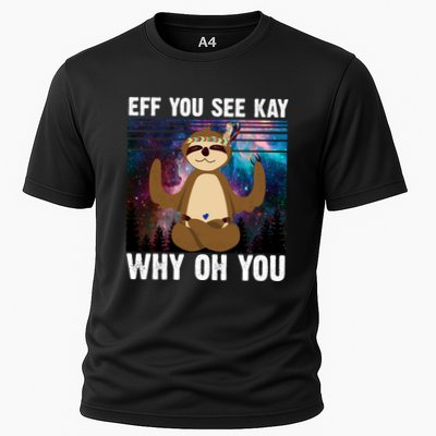 Eff You See Kay Why Oh You Yoga Sloth Space Galaxy Performance Shirt
