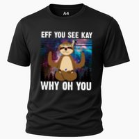 Eff You See Kay Why Oh You Yoga Sloth Space Galaxy Cooling Performance Crew T-Shirt