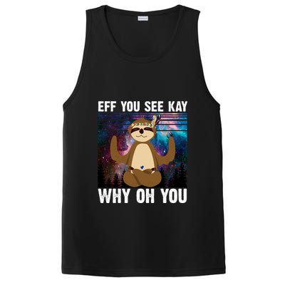 Eff You See Kay Why Oh You Yoga Sloth Space Galaxy PosiCharge Competitor Tank