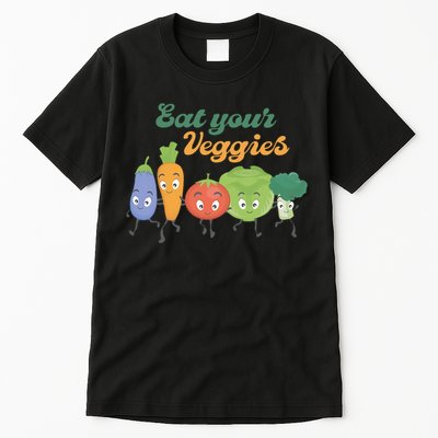 Eat Your Veggies Vegan Gift Idea Trending Tall T-Shirt