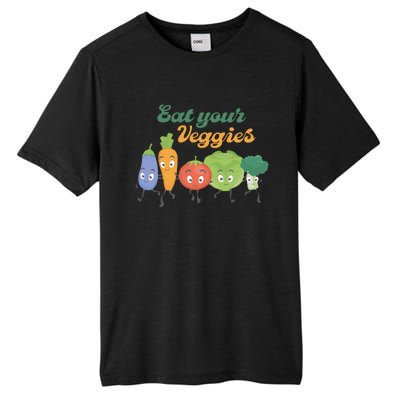 Eat Your Veggies Vegan Gift Idea Trending Tall Fusion ChromaSoft Performance T-Shirt