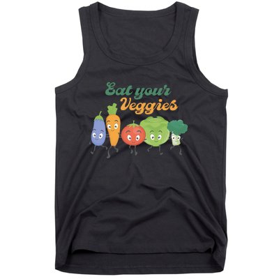 Eat Your Veggies Vegan Gift Idea Trending Tank Top