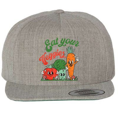 Eat Your Veggies Wool Snapback Cap