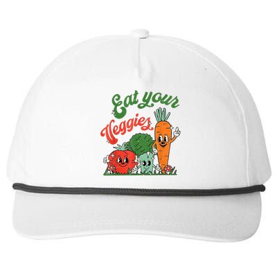 Eat Your Veggies Snapback Five-Panel Rope Hat