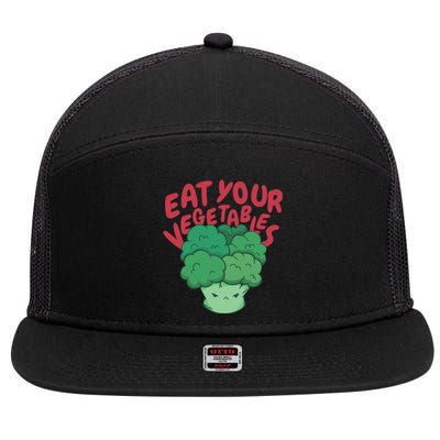 Eat Your Vegetables 7 Panel Mesh Trucker Snapback Hat