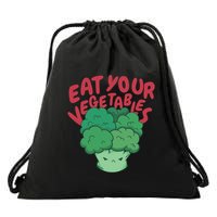Eat Your Vegetables Drawstring Bag