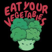 Eat Your Vegetables Drawstring Bag