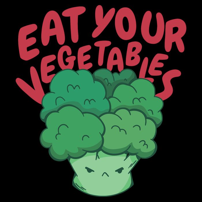 Eat Your Vegetables Drawstring Bag