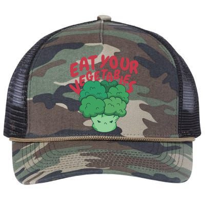 Eat Your Vegetables Retro Rope Trucker Hat Cap