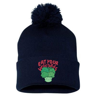 Eat Your Vegetables Pom Pom 12in Knit Beanie