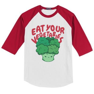 Eat Your Vegetables Kids Colorblock Raglan Jersey